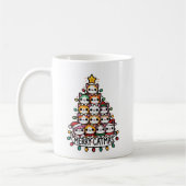 Mug Joyeux Catmas Cute Chat Noël Arbre de Noël (Gauche)
