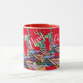 Mug Joyeux Cerf bondissant de Noël (Centre)