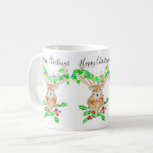 Mug Joyeux Cerf de Noël (Devant gauche)