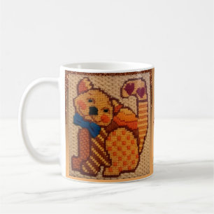 Mug Joyeux Chat Texturé Charme