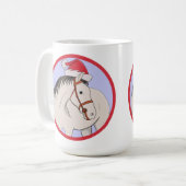 Mug Joyeux Cheval de Noël (Devant gauche)