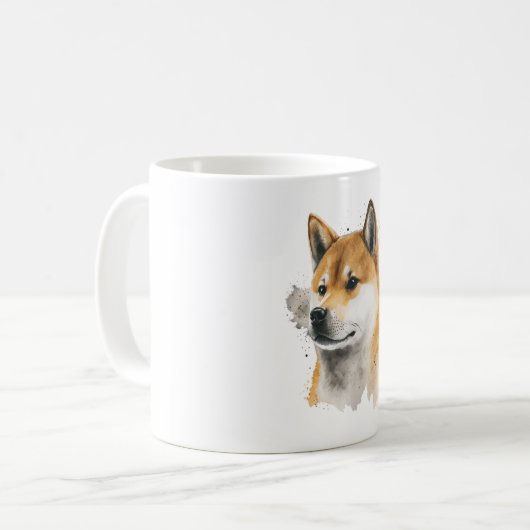 Mug Joyeux chien Akita (Devant gauche)