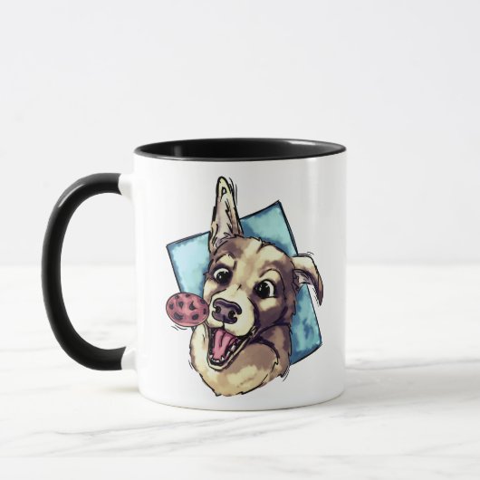 Mug Joyeux chien et biscuit (Gauche)