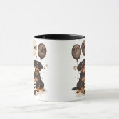 Mug Joyeux chien Rottweiler d'anniversaire (Centre)