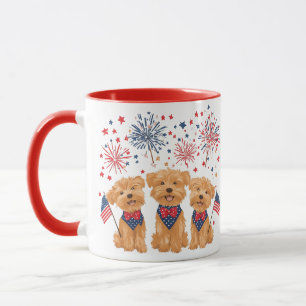 Mug Joyeux Chiens 4 juillet Yorkie