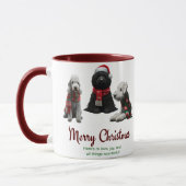 Mug Joyeux Chiens de Noël (Gauche)