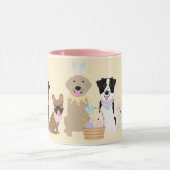 Mug Joyeux Chiens de Pâques (Centre)