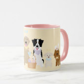 Mug Joyeux Chiens de Pâques (Devant droit)