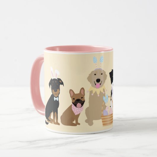 Mug Joyeux Chiens de Pâques (Devant gauche)