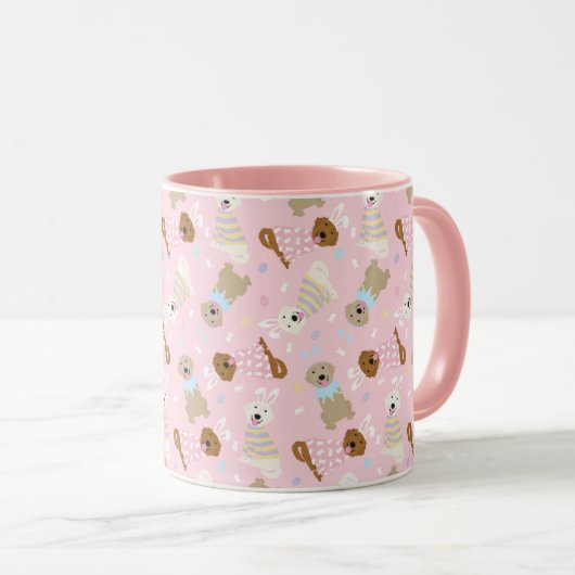 Mug Joyeux Chiens de Pâques (Devant droit)