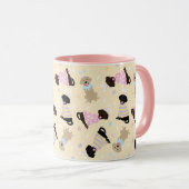 Mug Joyeux Chiens d'excursion de Pâques Labrador (Devant droit)