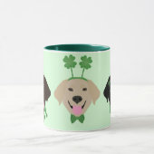 Mug Joyeux Chiens du Labrador Jour de la Saint Patrick (Centre)