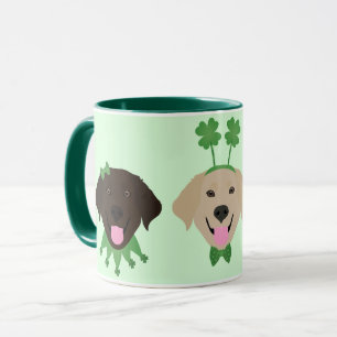 Mug Joyeux Chiens du Labrador Jour de la Saint Patrick