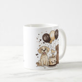 Mug Joyeux Chiens du Labrador Retriever (Devant droit)
