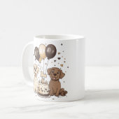 Mug Joyeux Chiens du Labrador Retriever (Devant gauche)