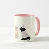 Mug Joyeux Chiens du Labrador Retriever (Devant droit)