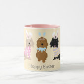 Mug Joyeux Chiens Goldendoodle de Pâques (Centre)