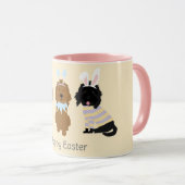 Mug Joyeux Chiens Goldendoodle de Pâques (Devant droit)