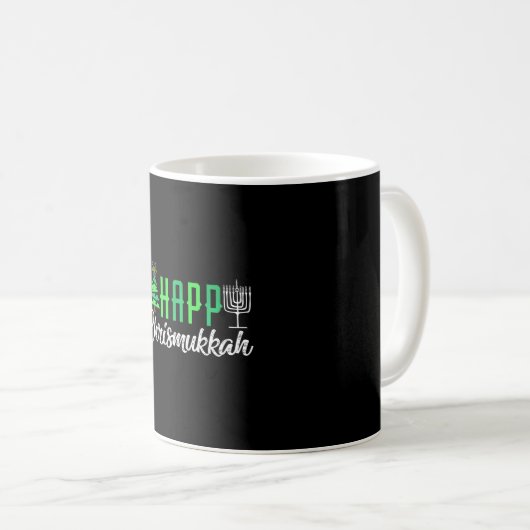 Mug Joyeux Chrismukkah Drôle juif Noël Hanoukka (Devant droit)