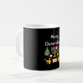 Mug Joyeux Chrismukkah Hanoukka Noël semi-juif (Devant gauche)