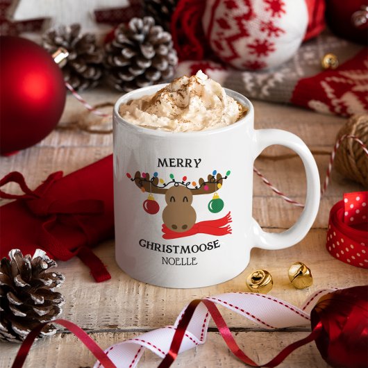 Mug Joyeux Christmoose Personnalisé