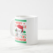 Mug Joyeux Christmusk UGLY CHRISTMAS SWEATER (Devant gauche)