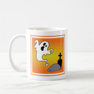 Mug Joyeux cimetière du fantôme de Spookie Ghost Hal