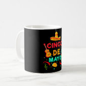 Mug Joyeux cinco de mayo, faisons la fête, hommes de f (Devant gauche)