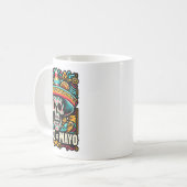 Mug Joyeux Cinco De Mayo Skeleton Skull Sombrero Mexic (Devant gauche)