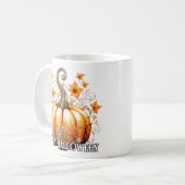 Mug Joyeux Citrouille d'Halloween saisonnier décoratif (Devant gauche)