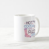 Mug Joyeux Coca Chaud D'Hiver Et Chaussettes Fuzzy (Devant droit)