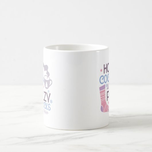 Mug Joyeux Coca Chaud D'Hiver Et Chaussettes Fuzzy (Centre)