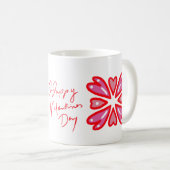 Mug Joyeux Coeurs de la fête des Valentines (Devant droit)