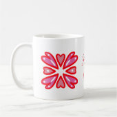 Mug Joyeux Coeurs de la fête des Valentines (Gauche)