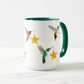 Mug Joyeux colibris de Noël (Devant droit)