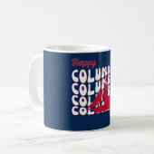 Mug Joyeux Columbus Day (Devant gauche)