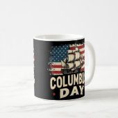 Mug Joyeux Columbus Day of Exploration and Reflection (Devant droit)