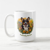 Mug Joyeux Corgi noir (Gauche)