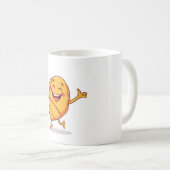 Mug Joyeux Croissant Dance Amusant (Devant droit)