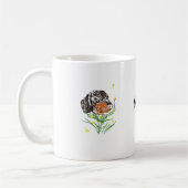 Mug Joyeux Dachshund Face Art (Gauche)