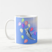 Mug Joyeux dauphin et ballons d'anniversaire (Gauche)