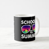 Mug Joyeux Dernier Jour De L'École Bonjour Enseignant  (Devant droit)