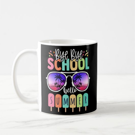Mug Joyeux Dernier Jour De L'École Bye Bye School Hell (Gauche)
