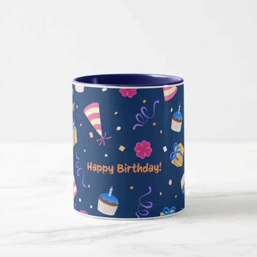 Mug Joyeux design de célébration d'anniversaire (Centre)