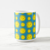 Mug Joyeux dessin de face de soleil (Devant droit)