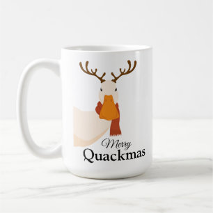 Mug Joyeux dessin de Noël Canard Funny Quackmas