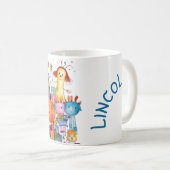 Mug Joyeux dessin pour enfants Animaux de ferme (Devant droit)