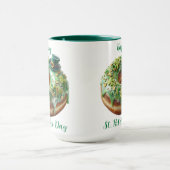 Mug Joyeux donut de la Saint-Patrick avec chapeau de l (Centre)
