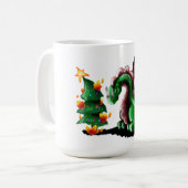 Mug Joyeux dragon de Noël (Devant gauche)