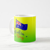 Mug Joyeux drapeau australien Jour Or Vert (Devant gauche)